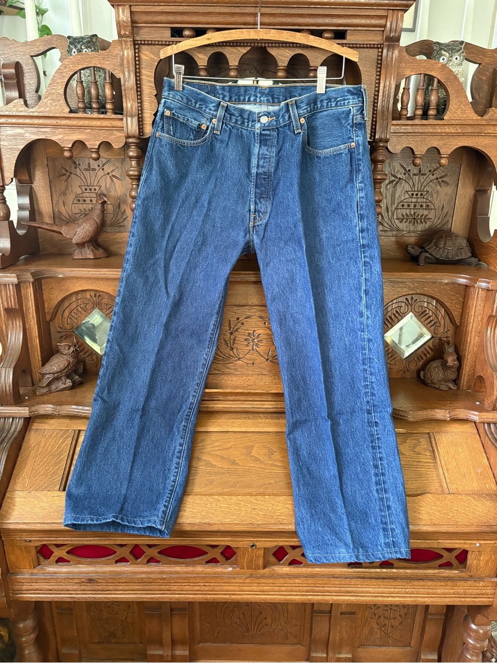 Classic Vintage Retro Style Levi’s Men's Blue Denim Jeans